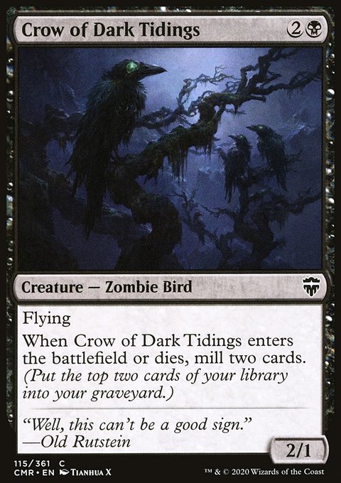 Crow of Dark Tidings [Commander Legends]