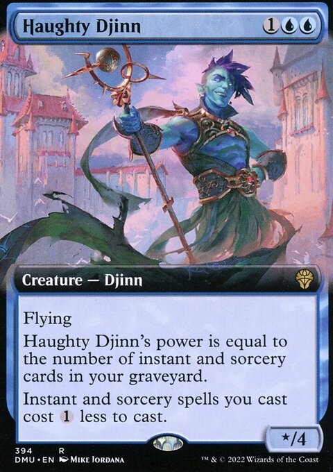 Haughty Djinn (Extended Art) [Dominaria United]