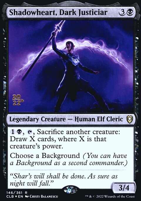Shadowheart, Dark Justiciar [Commander Legends: Battle for Baldur's Gate Prerelease Promos]