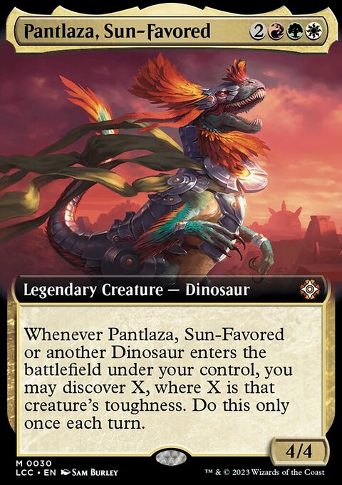 Pantlaza, Sun-Favored (Extended Art) [The Lost Caverns of Ixalan Commander]