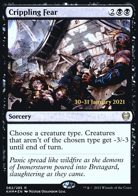 Crippling Fear [Kaldheim Prerelease Promos]