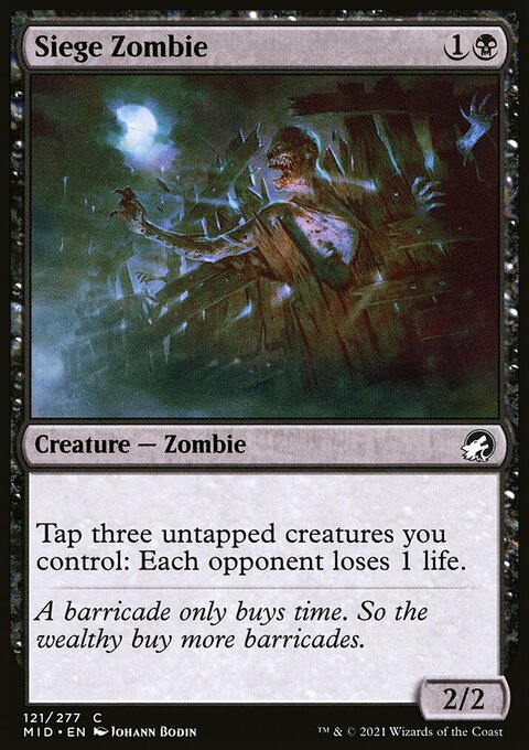 Siege Zombie [Innistrad: Midnight Hunt]