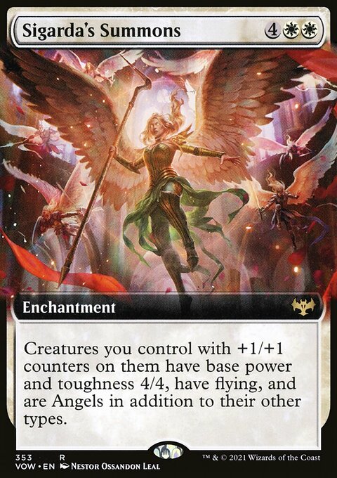 Sigarda's Summons (Extended Art) [Innistrad: Crimson Vow]