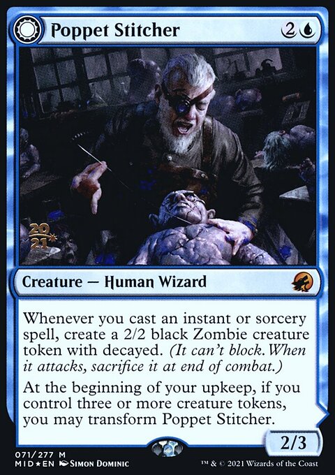 Poppet Stitcher // Poppet Factory [Innistrad: Midnight Hunt Prerelease Promos]