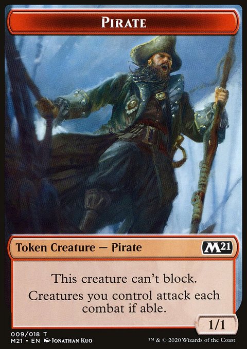 Pirate // Weird Double-Sided Token [Core Set 2021 Tokens]