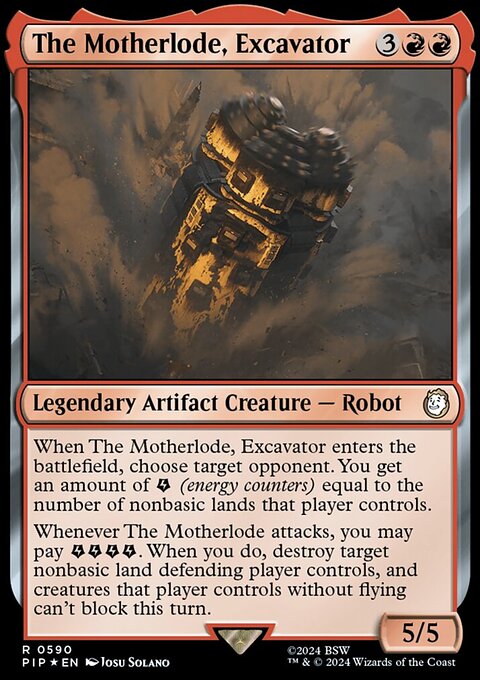 The Motherlode, Excavator (Surge Foil) [Fallout]