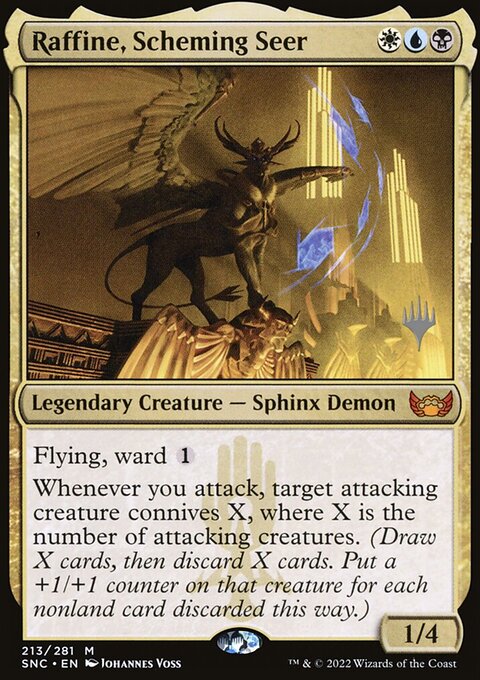 Raffine, Scheming Seer (Promo Pack) [Streets of New Capenna Promos]