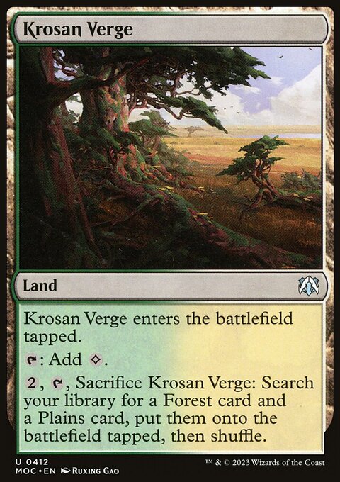 Krosan Verge [March of the Machine Commander]