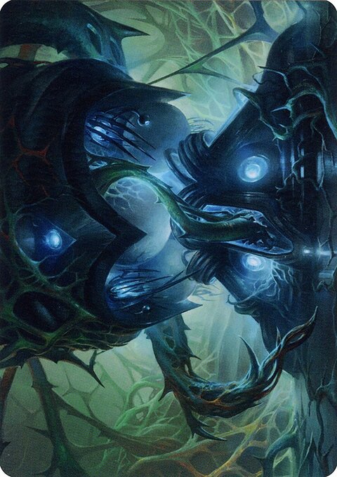 Expand the Sphere Art Card (Gold-Stamped Signature) [Phyrexia: All Will Be One Art Series]
