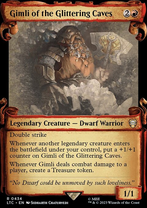 Gimli of the Glittering Caves [The Lord of the Rings: Tales of Middle-Earth Commander Showcase Scrolls]
