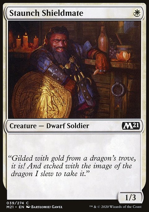 Staunch Shieldmate [Core Set 2021]