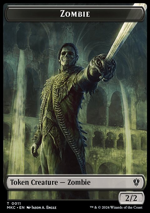 City's Blessing // Zombie Double-Sided Token [Murders at Karlov Manor Commander Tokens]