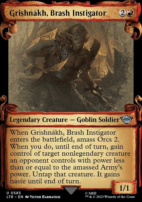 Grishnakh, Brash Instigator [The Lord of the Rings: Tales of Middle-Earth Showcase Scrolls]