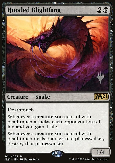 Hooded Blightfang (Promo Pack) [Core Set 2021 Promos]