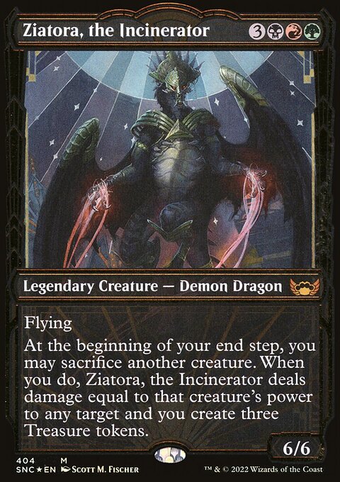 Ziatora, the Incinerator (Showcase Golden Age Gilded Foil) [Streets of New Capenna]