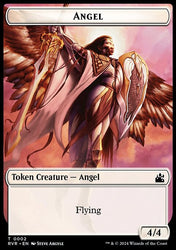 Bird // Angel (0002) Double-Sided Token [Ravnica Remastered Tokens]