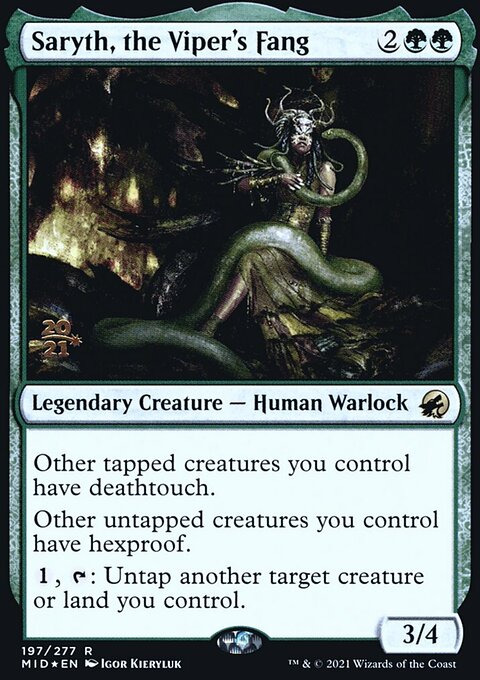 Saryth, the Viper's Fang [Innistrad: Midnight Hunt Prerelease Promos]
