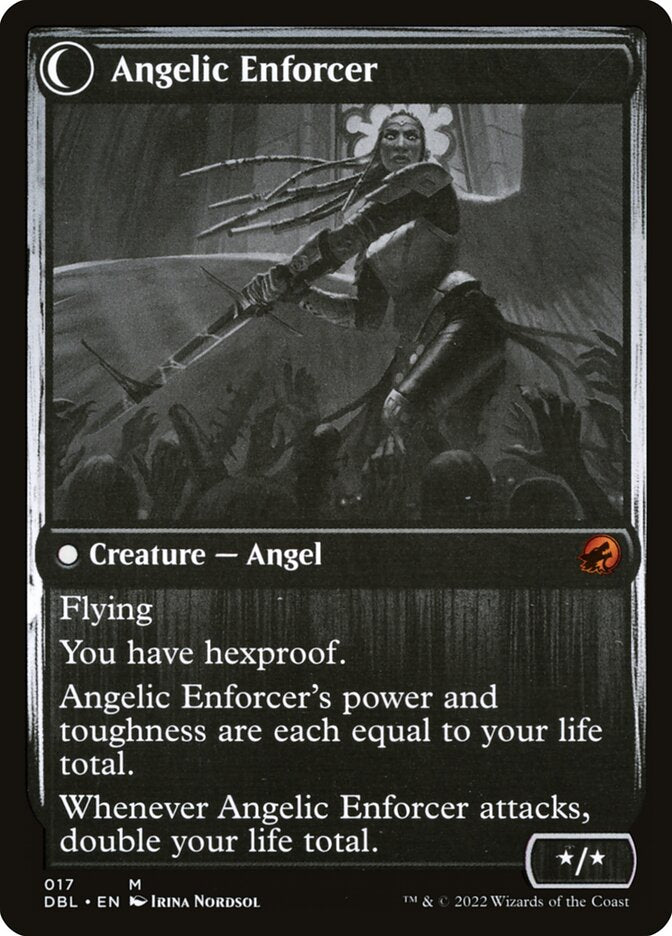 Enduring Angel // Angelic Enforcer [Innistrad: Double Feature]