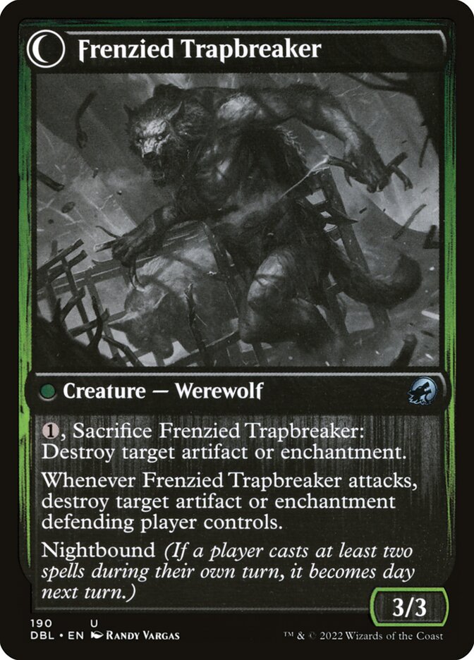 Outland Liberator // Frenzied Trapbreaker [Innistrad: Double Feature]