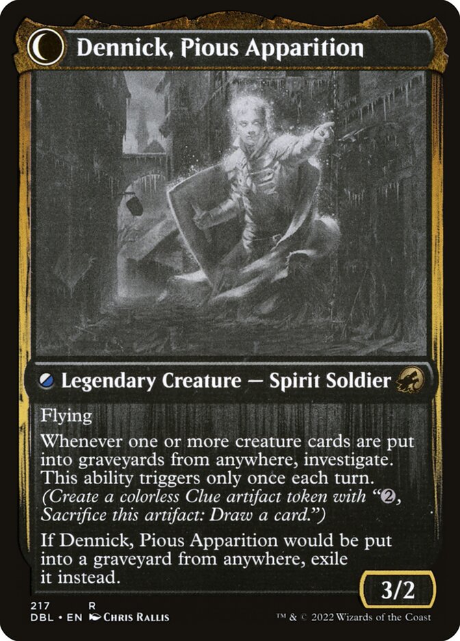 Dennick, Pious Apprentice // Dennick, Pious Apparition [Innistrad: Double Feature]
