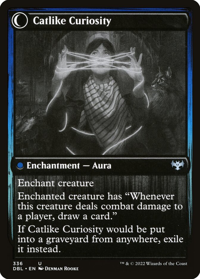 Mischievous Catgeist // Catlike Curiosity [Innistrad: Double Feature]