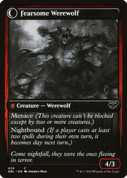 Fearful Villager // Fearsome Werewolf [Innistrad: Double Feature]