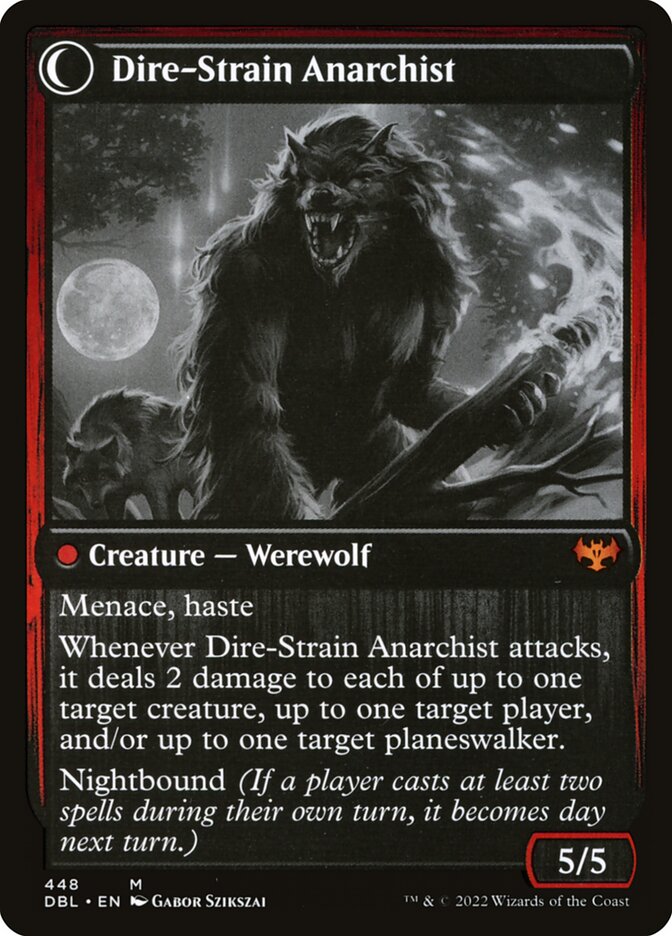 Volatile Arsonist // Dire-Strain Anarchist [Innistrad: Double Feature]