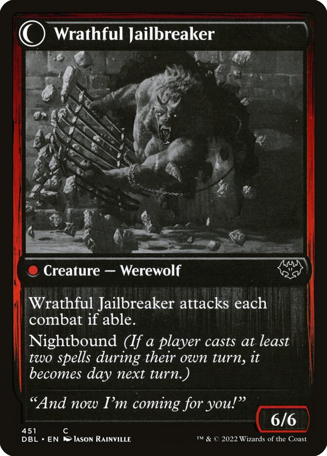 Weary Prisoner // Wrathful Jailbreaker [Innistrad: Double Feature]