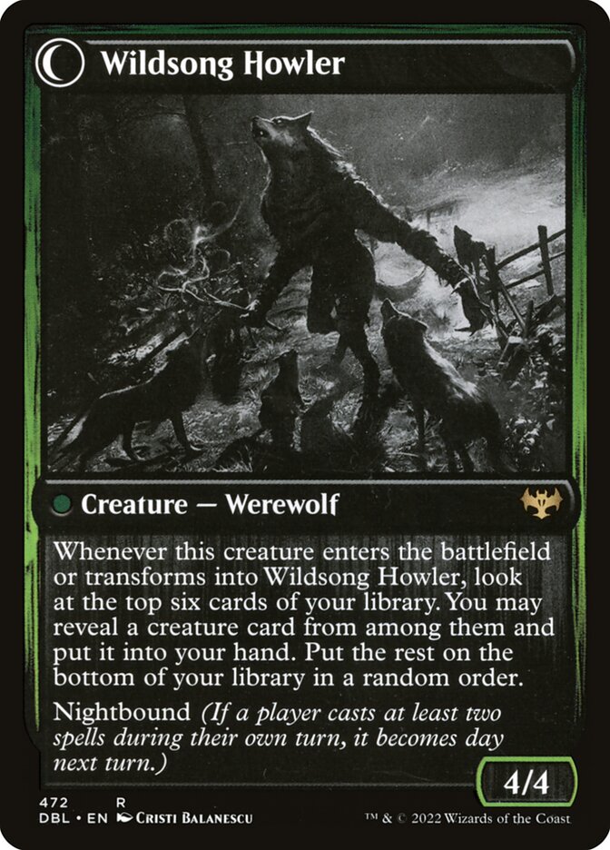 Howlpack Piper // Wildsong Howler [Innistrad: Double Feature]