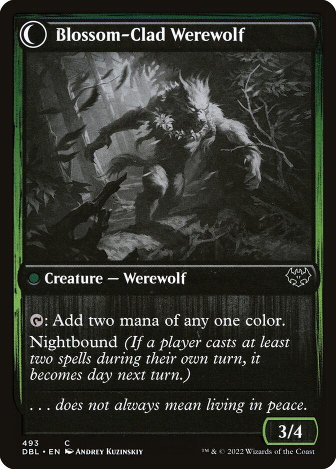 Weaver of Blossoms // Blossom-Clad Werewolf [Innistrad: Double Feature]