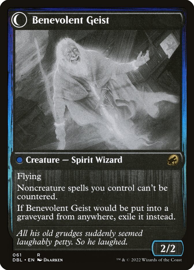 Malevolent Hermit // Benevolent Geist [Innistrad: Double Feature]