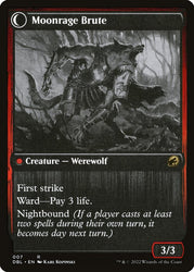 Brutal Cathar // Moonrage Brute [Innistrad: Double Feature]