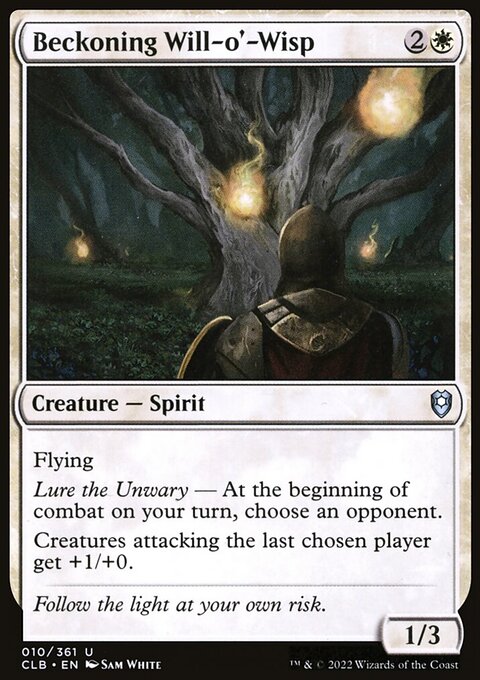 Beckoning Will-o'-Wisp [Commander Legends: Battle for Baldur's Gate]