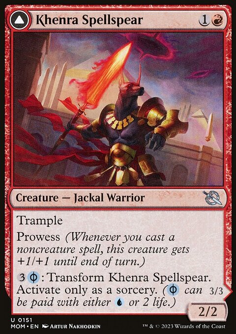 Khenra Spellspear // Gitaxian Spellstalker [March of the Machine]