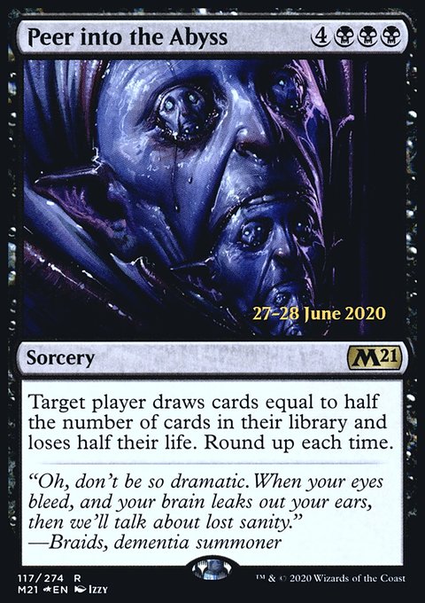 Peer into the Abyss [Core Set 2021 Prerelease Promos]