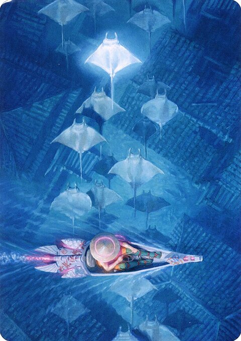 Discover the Impossible Art Card (Gold-Stamped Signature) [Kamigawa: Neon Dynasty Art Series]