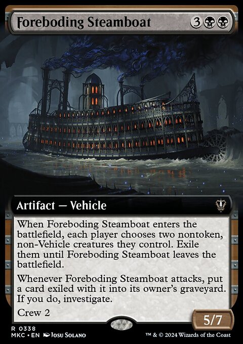 Foreboding Steamboat (Extended Art) [Murders at Karlov Manor Commander]