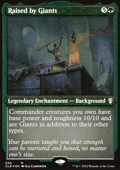 Raised by Giants (Foil Etched) [Commander Legends: Battle for Baldur's Gate]
