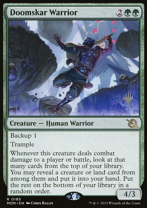 Doomskar Warrior (Promo Pack) [March of the Machine Promos]