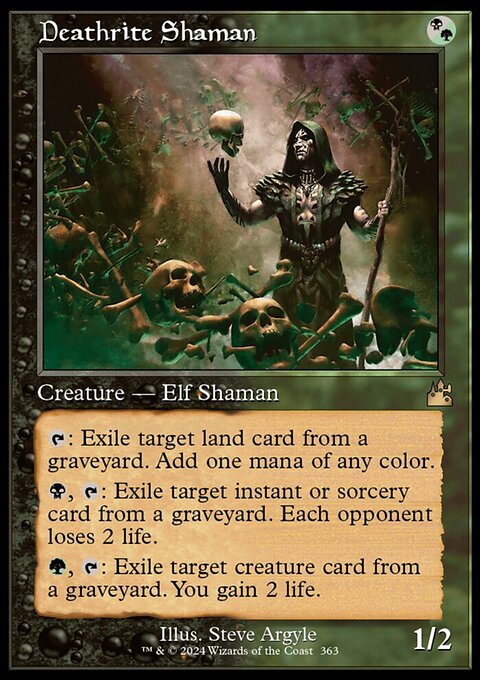 Deathrite Shaman (Retro Frame) [Ravnica Remastered]