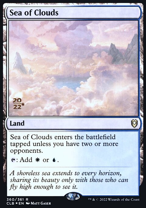 Sea of Clouds [Commander Legends: Battle for Baldur's Gate Prerelease Promos]