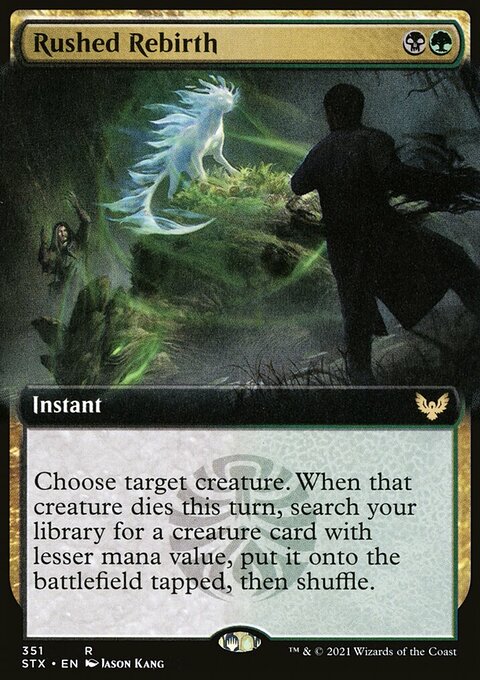 Rushed Rebirth (Extended Art) [Strixhaven: School of Mages]