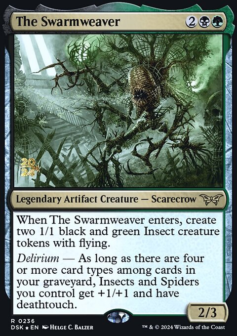 The Swarmweaver (0236) [Duskmourn: House of Horror Prerelease Promos]