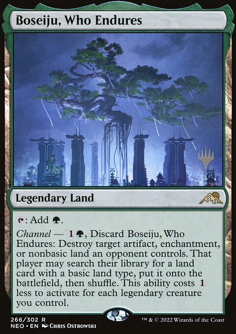 Boseiju, Who Endures [Kamigawa: Neon Dynasty Prerelease Promos]
