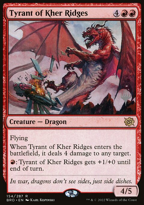 Tyrant of Kher Ridges [The Brothers' War Prerelease Promos]