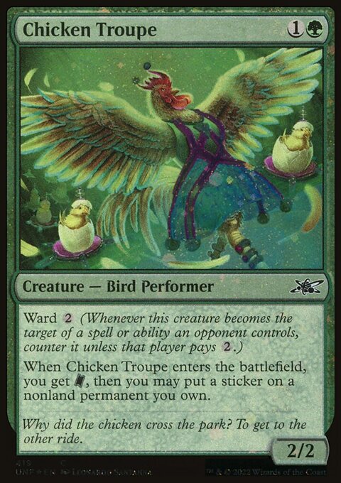 Chicken Troupe (Galaxy Foil) [Unfinity]