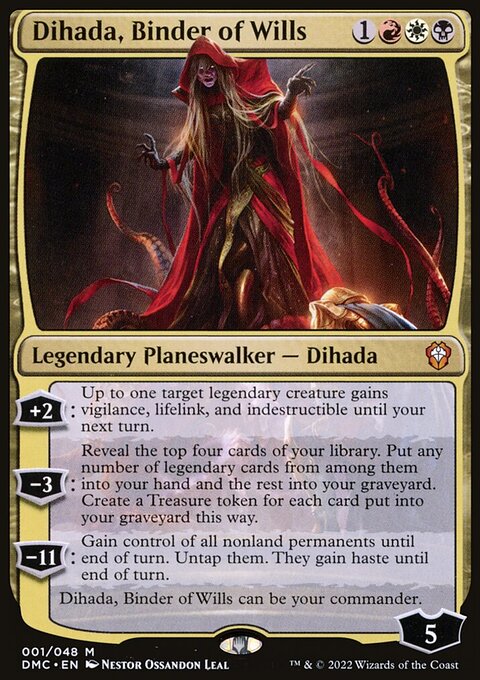 Dihada, Binder of Wills (Showcase Display Commander) [Dominaria United Commander]