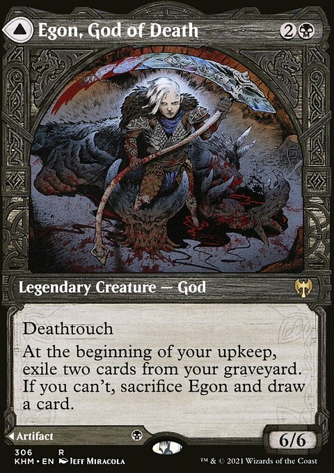Egon, God of Death // Throne of Death (Showcase) [Kaldheim]