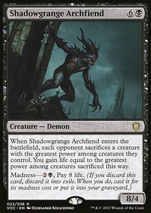 Shadowgrange Archfiend [Innistrad: Crimson Vow Commander]