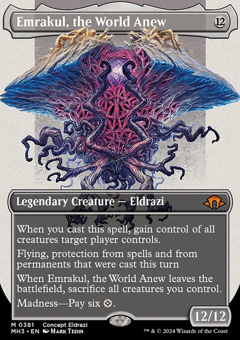 Emrakul, the World Anew (Borderless) (Serial Numbered) [Modern Horizons 3]